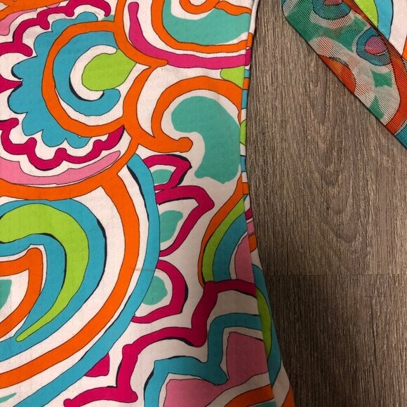 IBKUL Sun Protection Shirt UPF 50+ Women's Large Multicolor Floral Ruffle Top - Picture 11 of 11